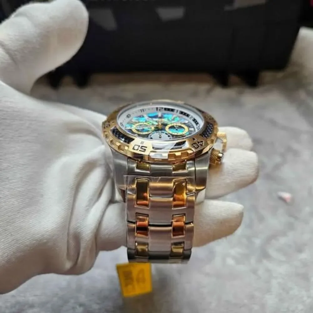 Invicta Pro Diver SCUBA Men's Watch w/ Abalone Dial - 51mm. Steel. Gold